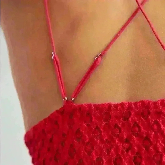 Intimately Free People Adella Cami NWT in Red - Picture 3 of 8